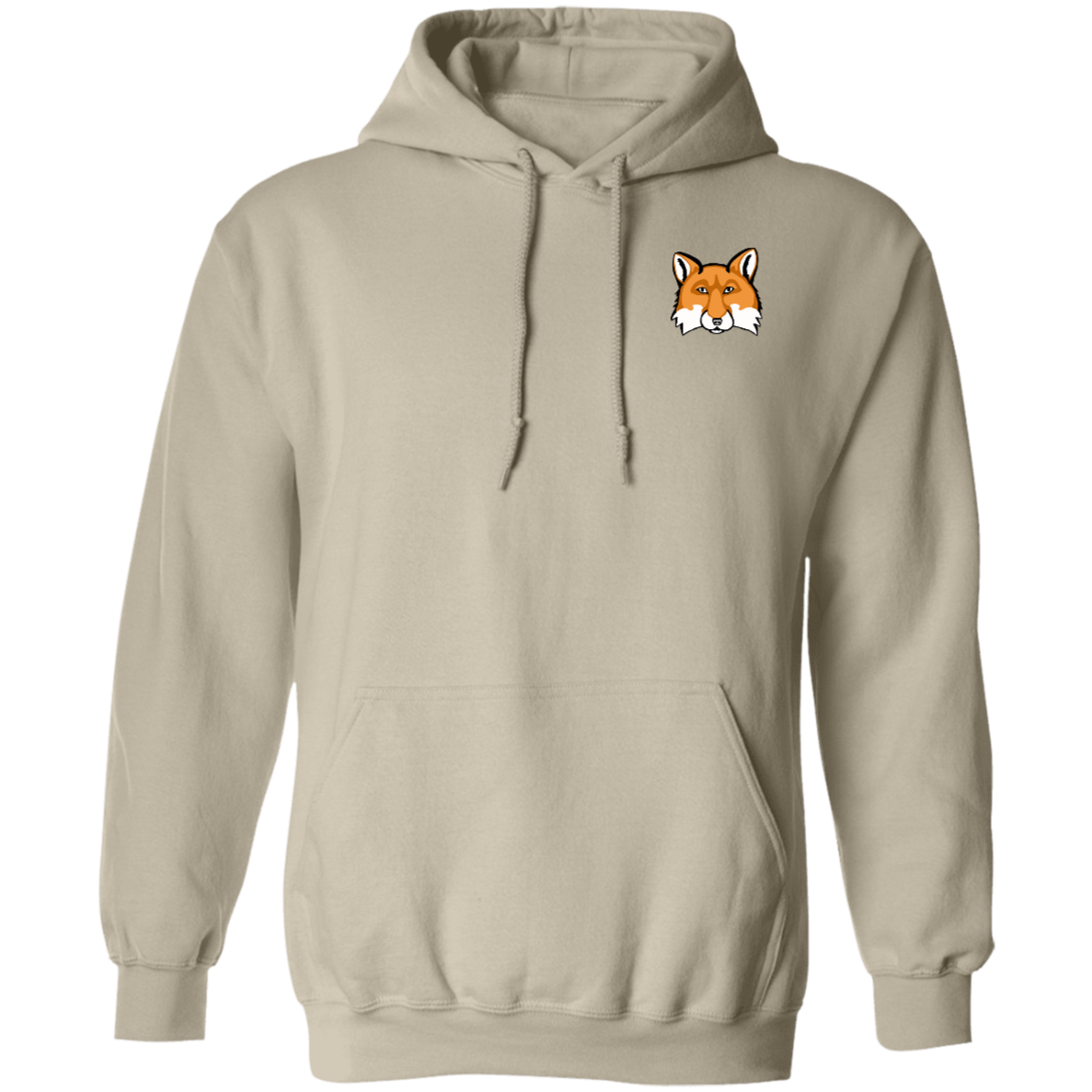 Men's Pullover Hoodie (Multiple Sizes/ Colours) Red Fox 1