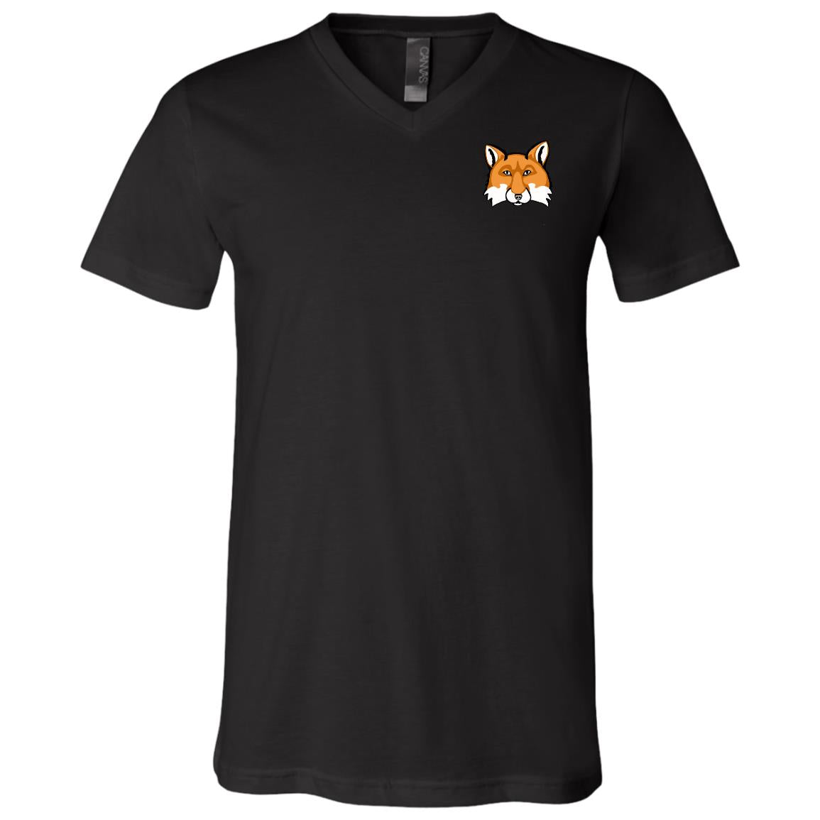 Unisex Jersey V-Neck T-Shirt (Multiple sizes/Colours) Red Fox 1