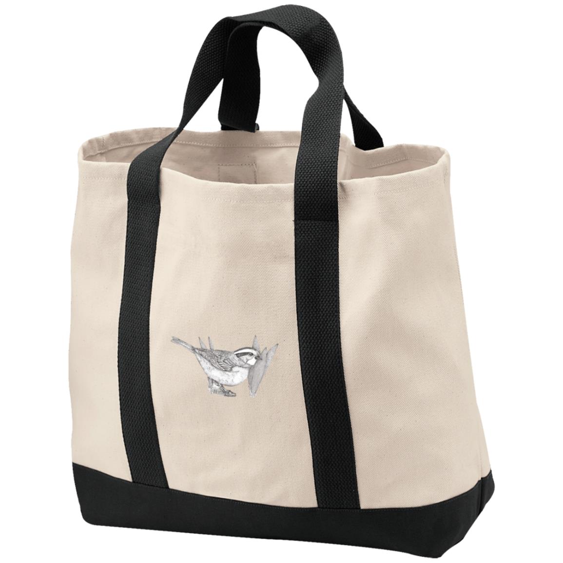 whitethroatedsparrowpng B400 2-Tone Shopping Tote