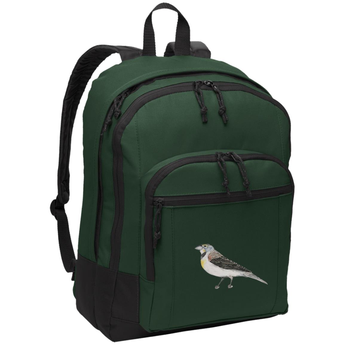 Green poly canvas back pack dickcissel