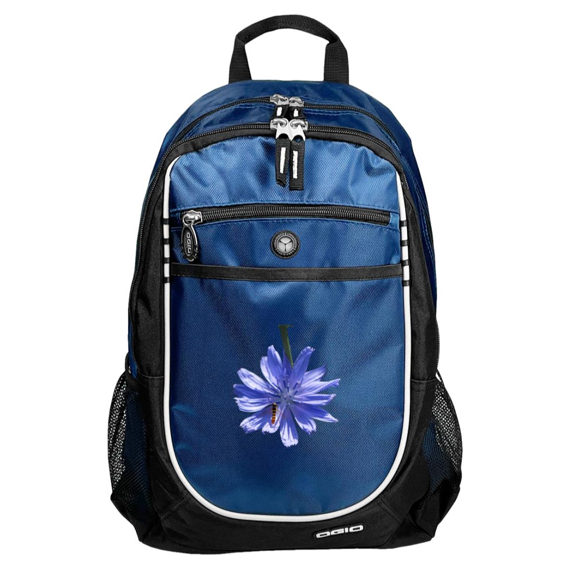 Blue sport backpack blue chicory