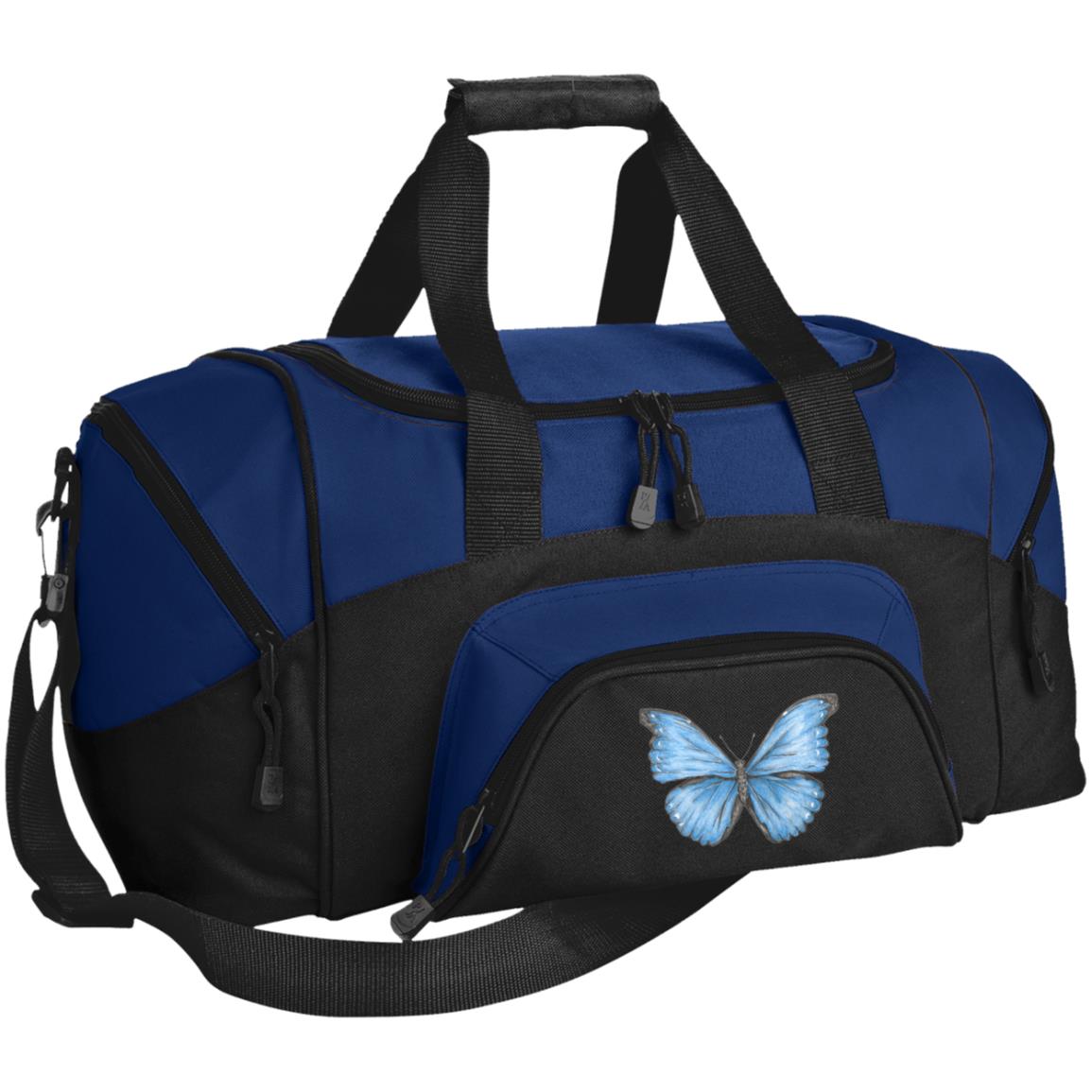 Duffel Bag (Small) Cramer's Blue Morpho Butterfly 1