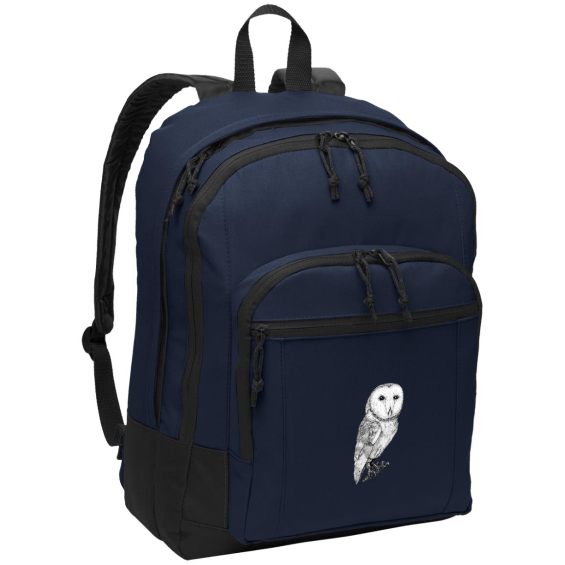 Navy poly canvas pack pack barn owl