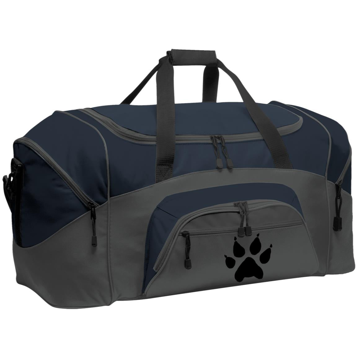 Duffel Bag (Large) Grey Wolf Paw 1