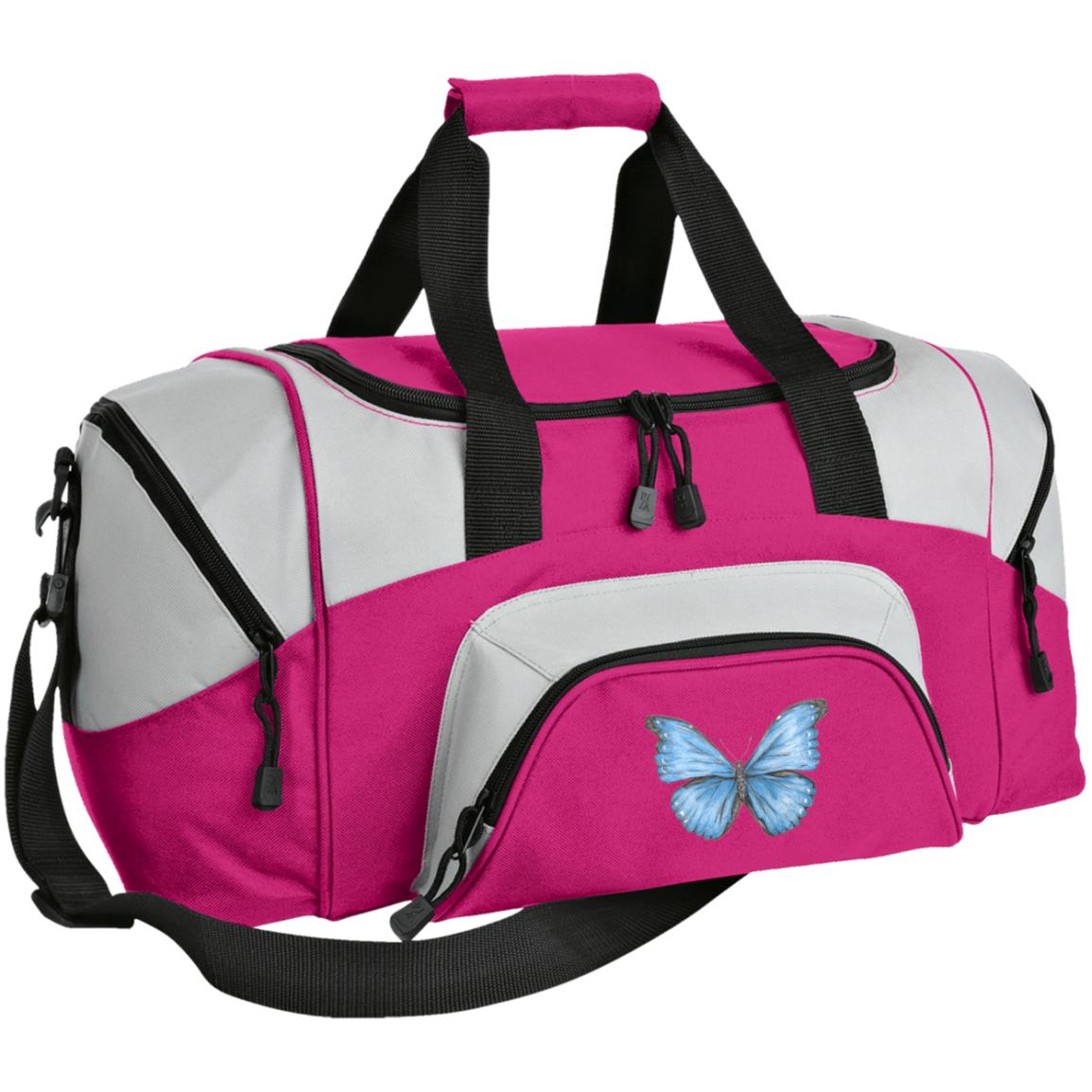 Duffel Bag (Large) Cramer's Blue Morpho Butterfly 1