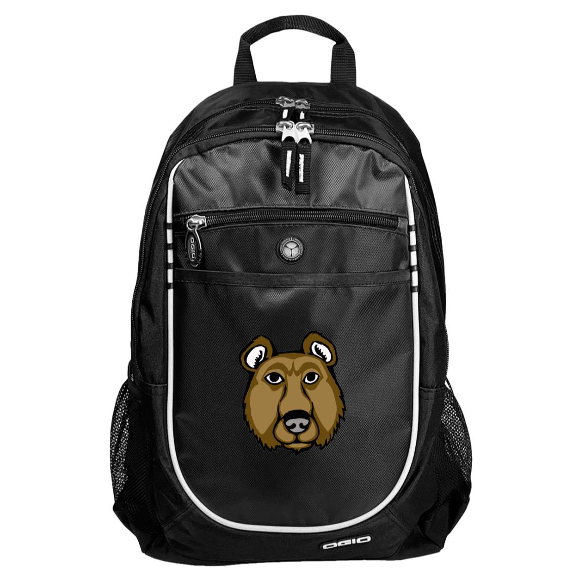 Black Sport backpack brown bear 