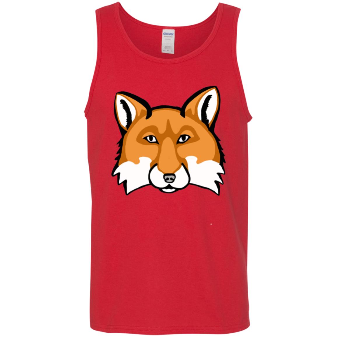 Red Men’s pure sustainable cotton  tank red fox