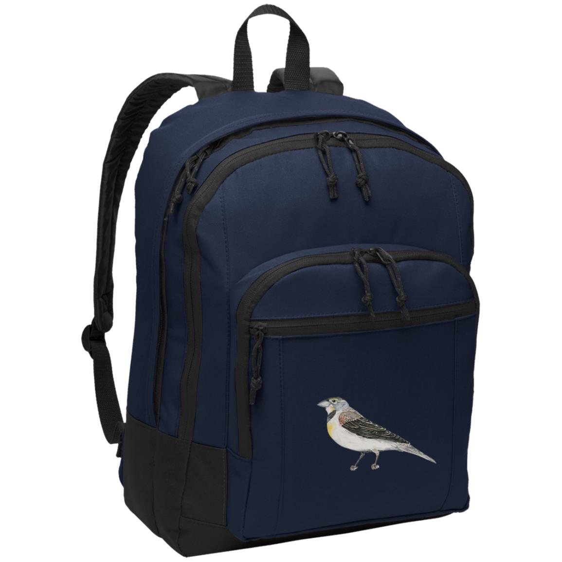 Navy poly canvas back pack dickcissel