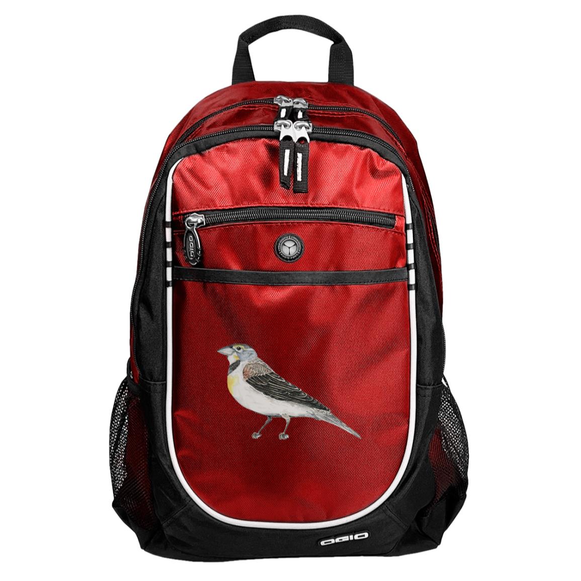 Red sport backpack dickcissel