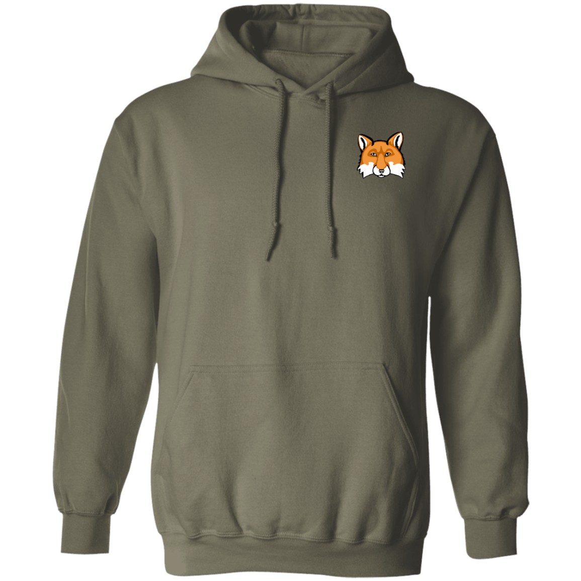 Men's Pullover Hoodie (Multiple Sizes/ Colours) Red Fox 1