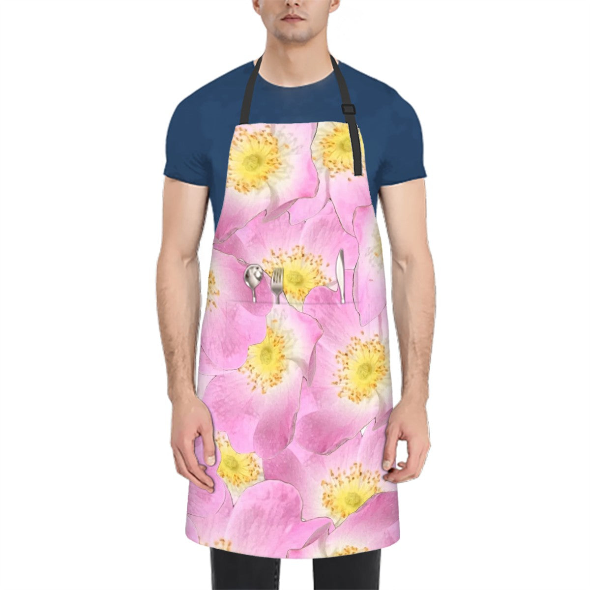 Apron (With Pockets) Wild Rose 1