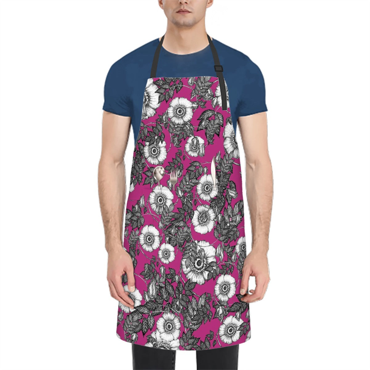 Apron (With Pockets) Wild Rose 2