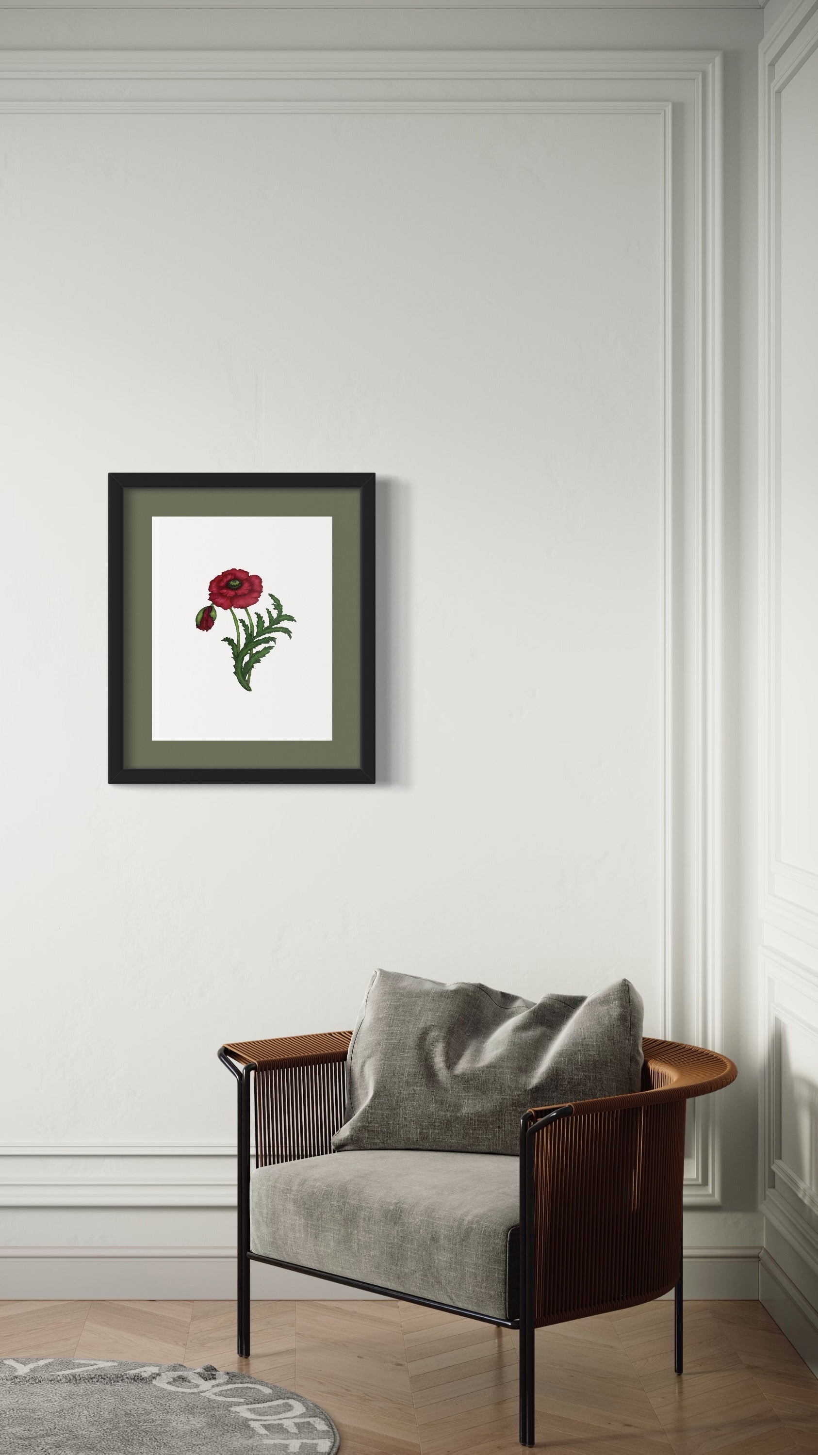 Fine art print 16x20 red poppy 1