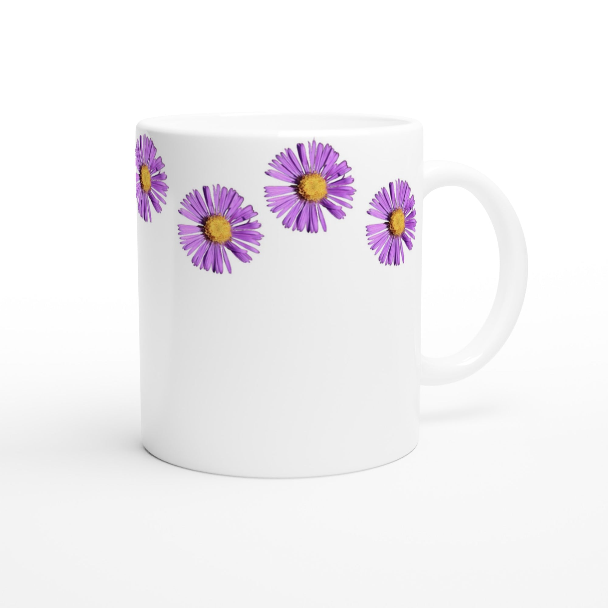 Ceramic mug (11oz) Purple aster 1