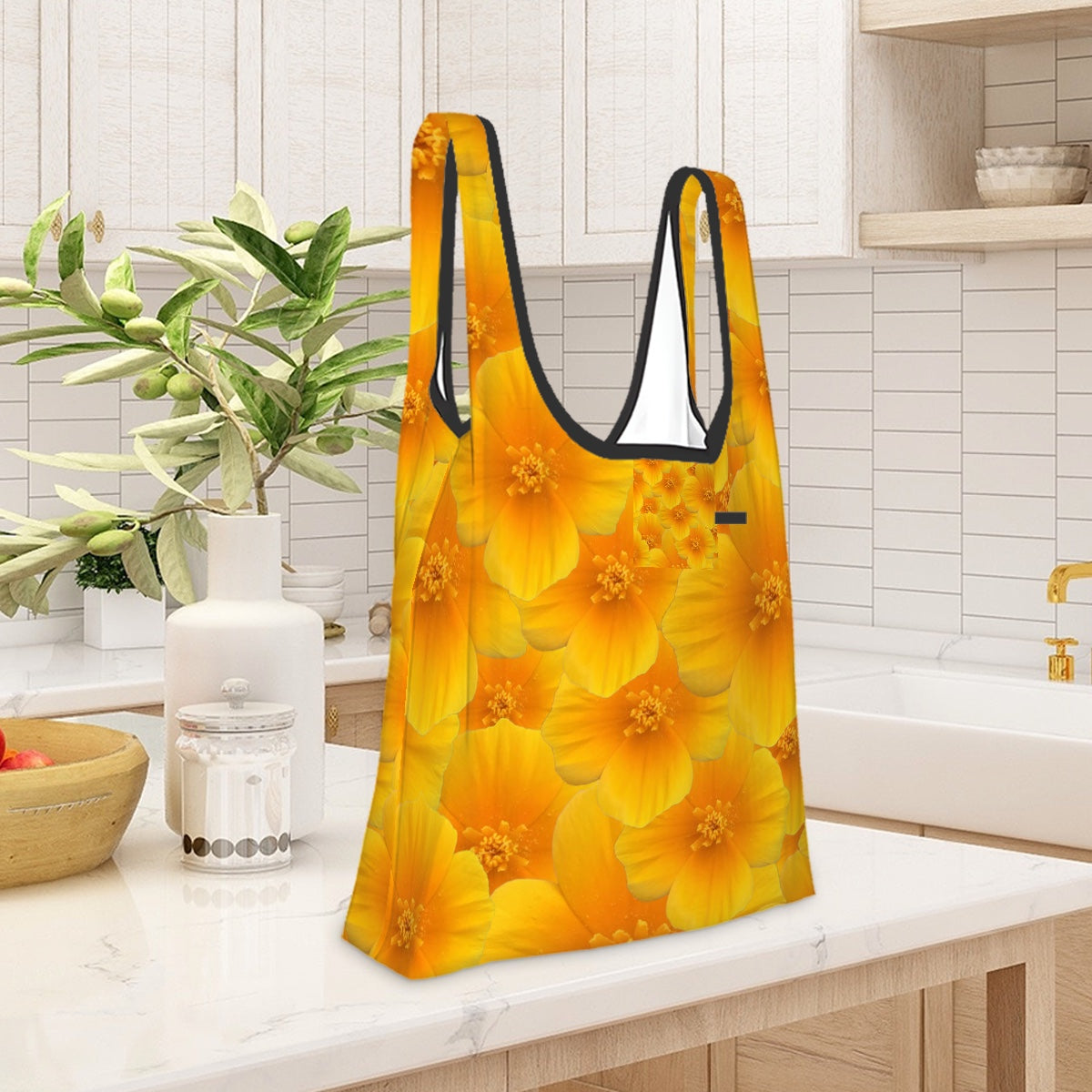 Folding shopping bag (Polyester with storage pouch)