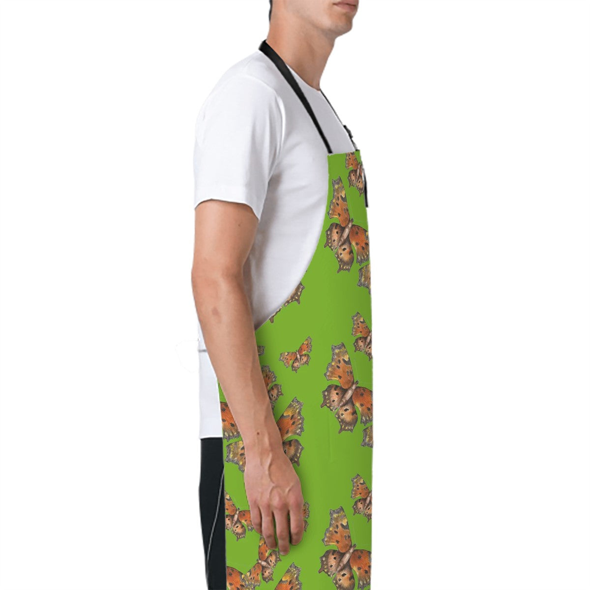 Apron (With Pockets) Green Comma Butterfly 1