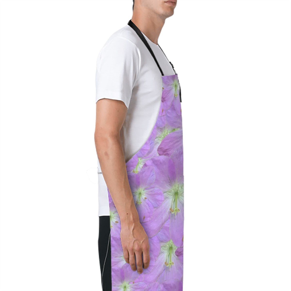 Apron (with pockets) wild geranium 1