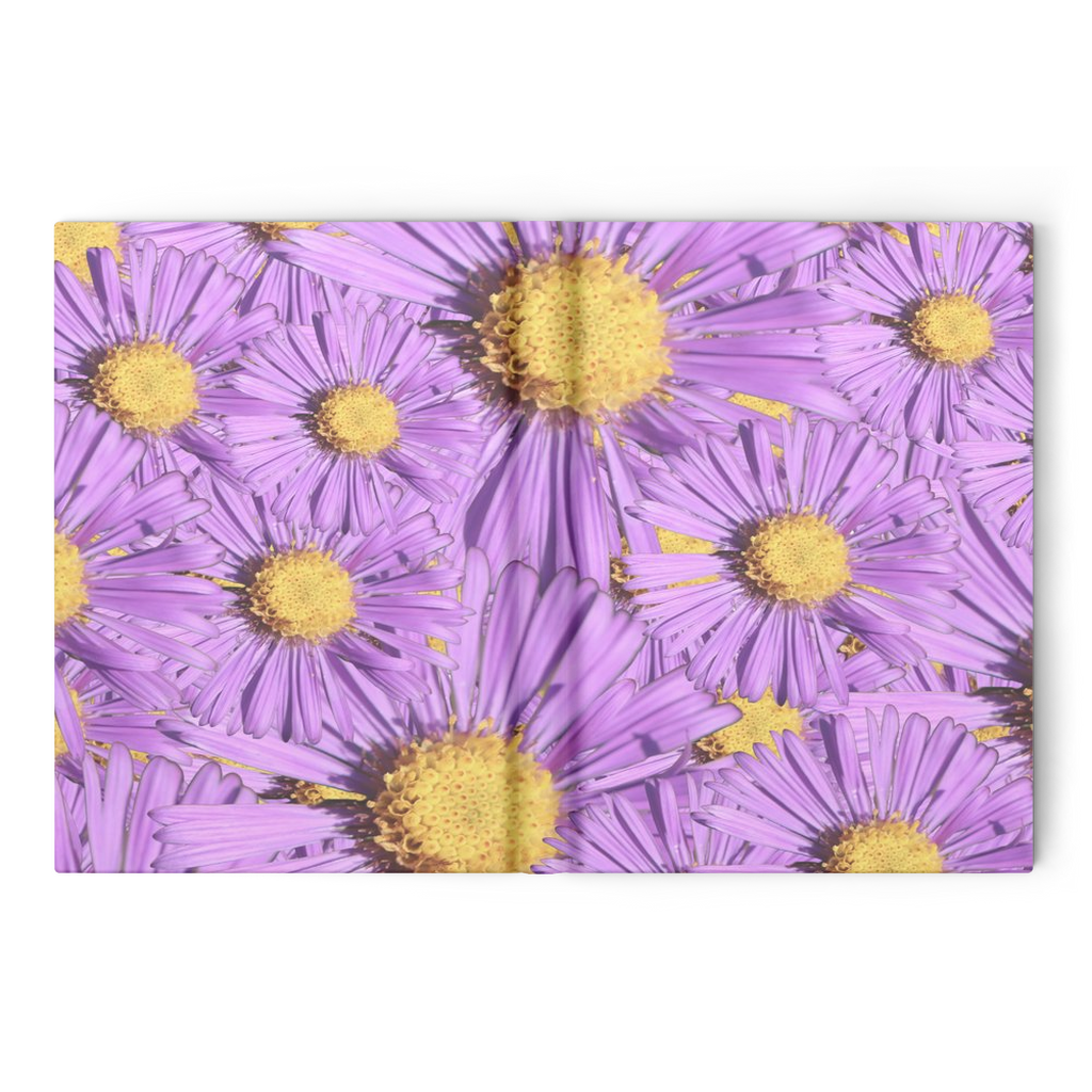 Hardcover journal 160 pages ruled or blank purple aster pattern