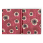 Hardbound journal 160 pages ruled or blank gerbera daisy pattern