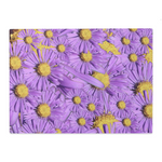 Glass Cutting Board (11x15) Purple Aster 1