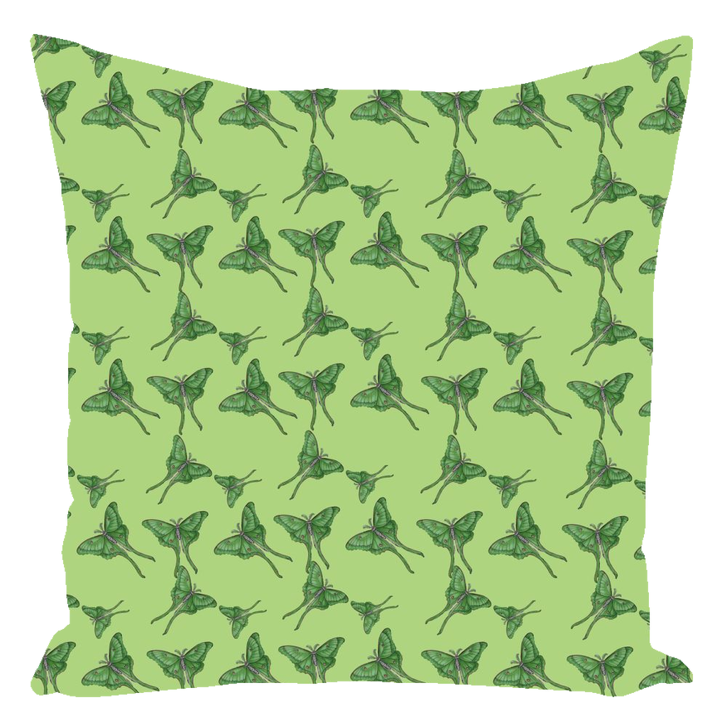 Throw Pillow (Multiple Sizes) Luna Moth 1