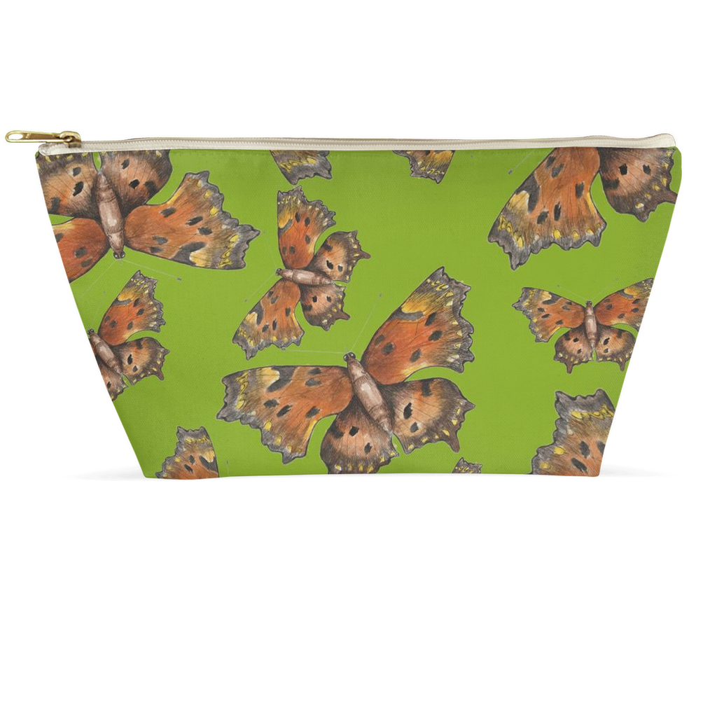 Accessory Pouch (multiple sizes) Green Coma butterfly 1