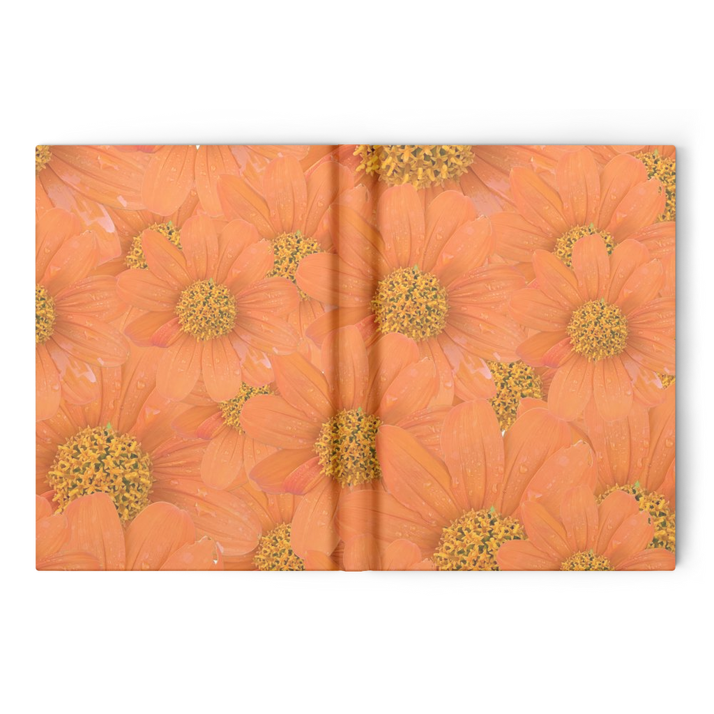 hardbound journal tithonia pattern 160 pages, ruled or blank