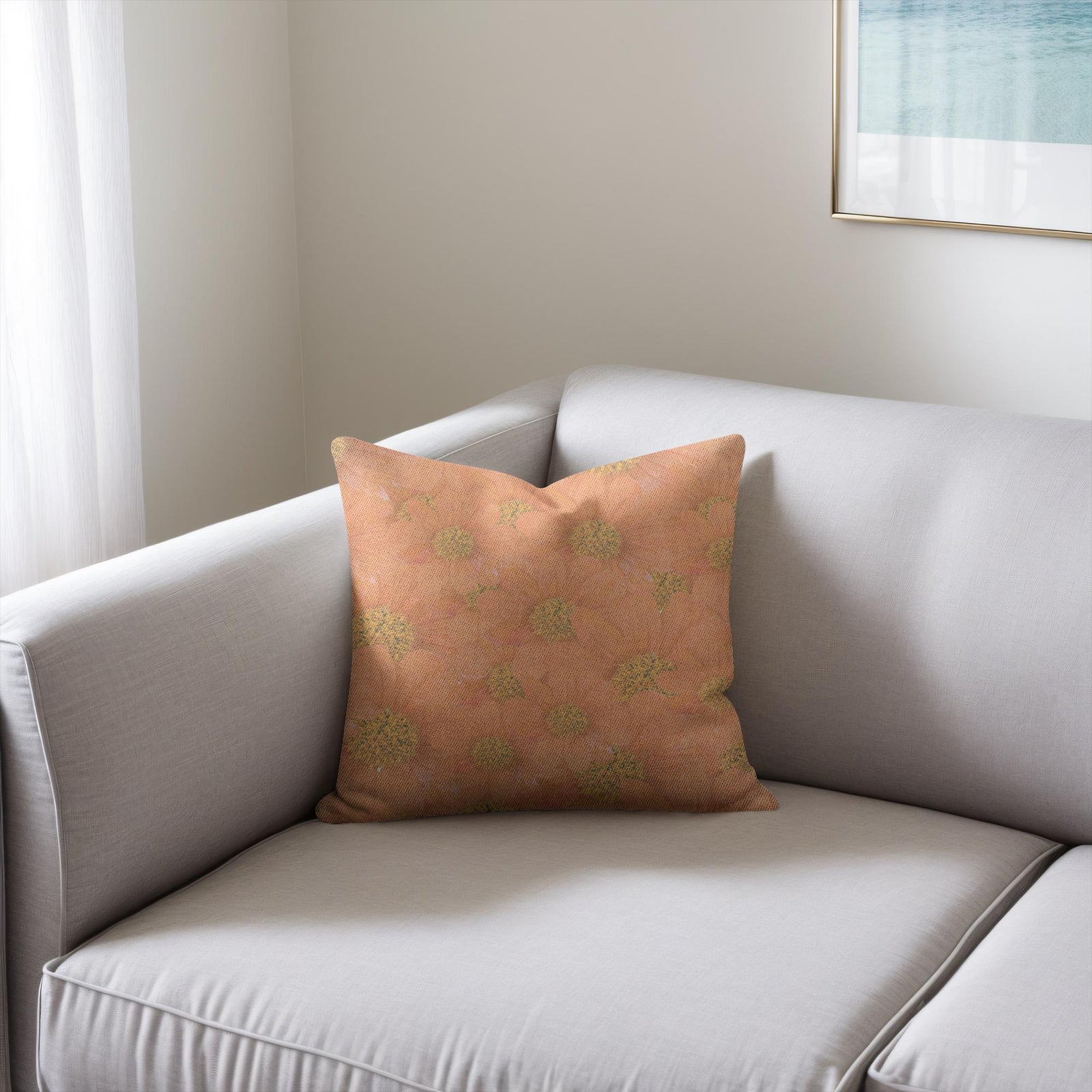 Woven Pillow (Cotton/Poly, 17x18) Tithonia 1