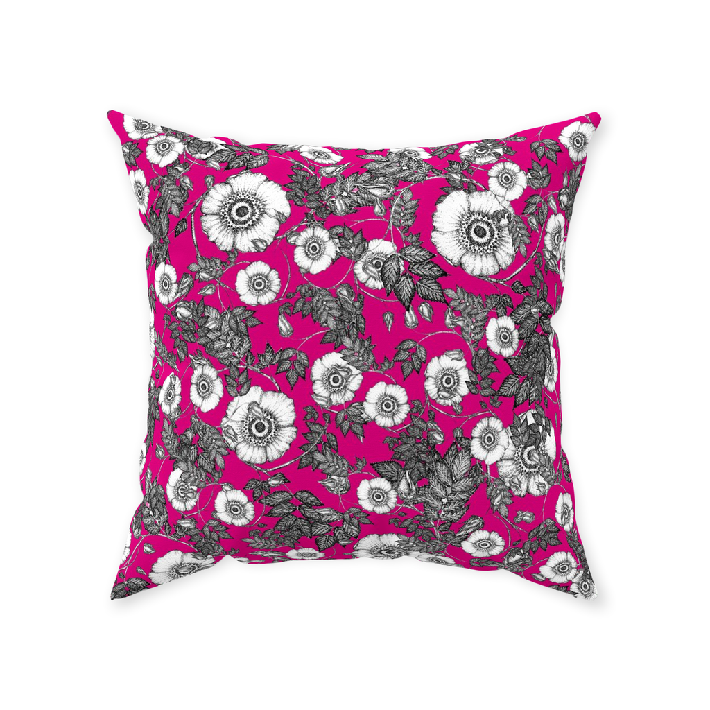 Throw Pillow (Multiple Sizes) Wild Rose 1