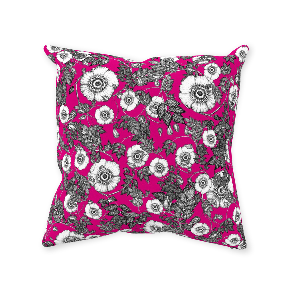 Throw Pillow (Multiple Sizes) Wild Rose 1