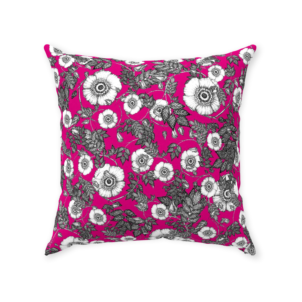 Throw Pillow (Multiple Sizes) Wild Rose 1