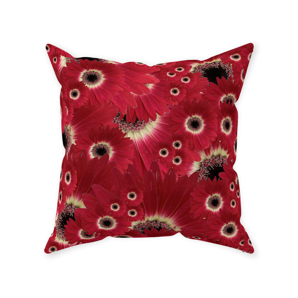 Throw Pillow (Multiple Sizes/Colours) Gerbera Daisy 1