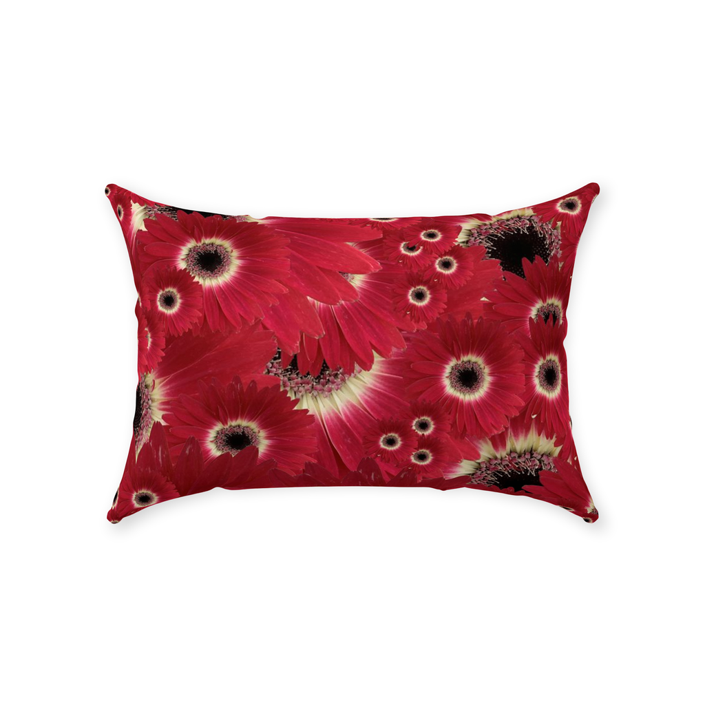 Throw Pillow (Multiple Sizes/Colours) Gerbera Daisy 1