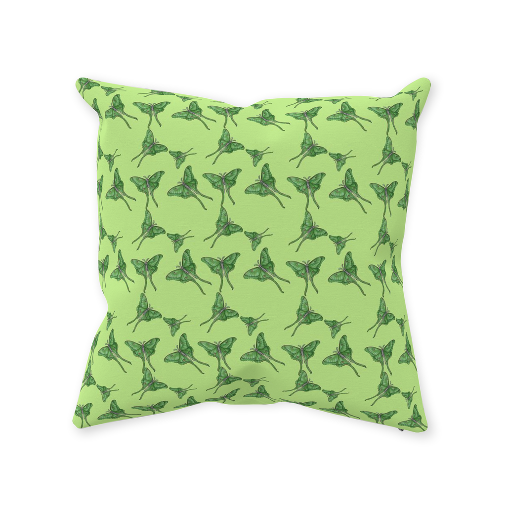 Throw Pillow (Multiple Sizes) Luna Moth 1