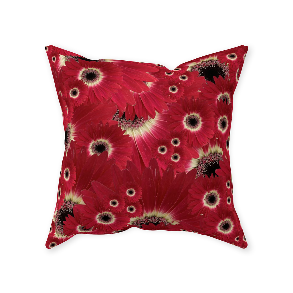 Throw Pillow (Multiple Sizes/Colours) Gerbera Daisy 1