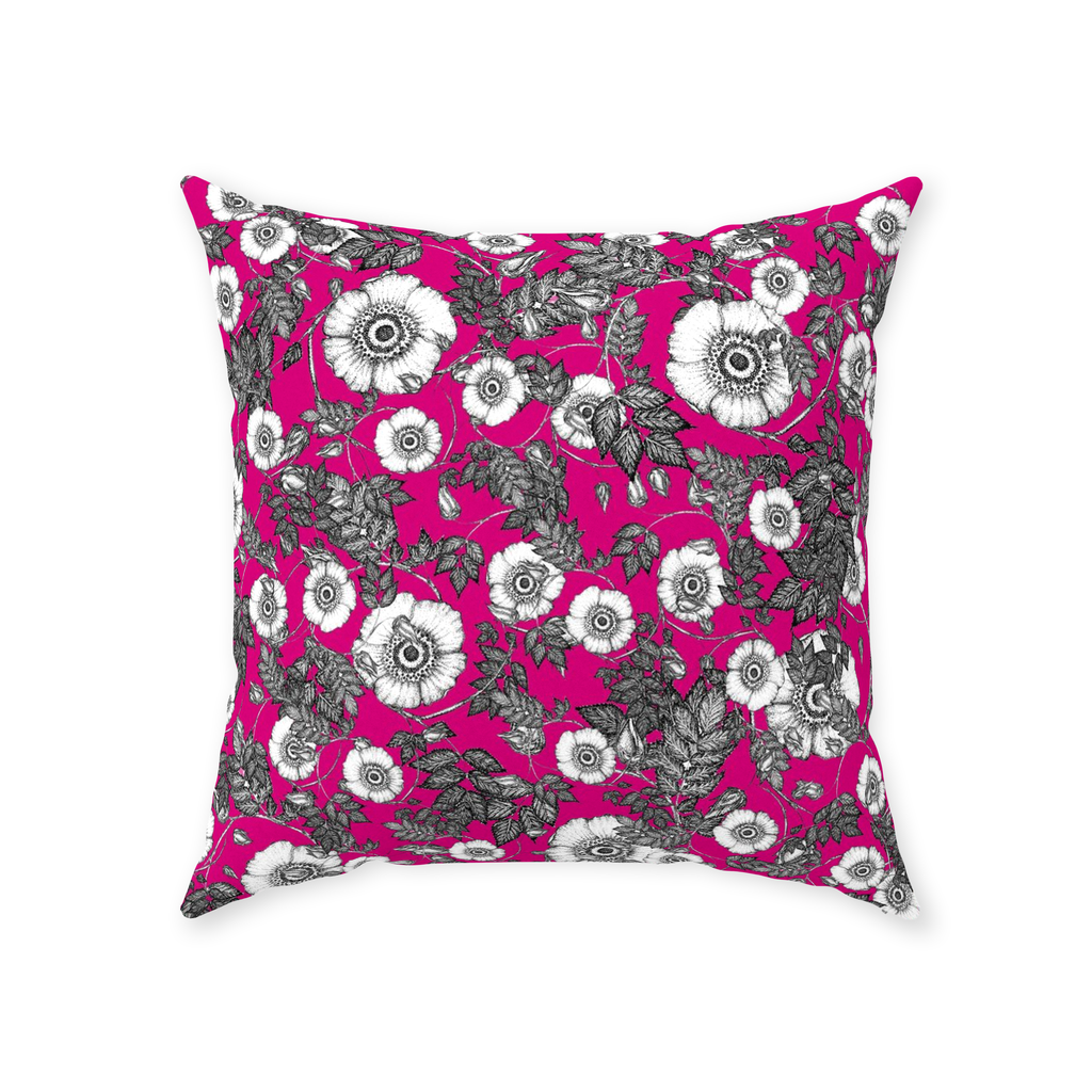 Throw Pillow (Multiple Sizes) Wild Rose 1