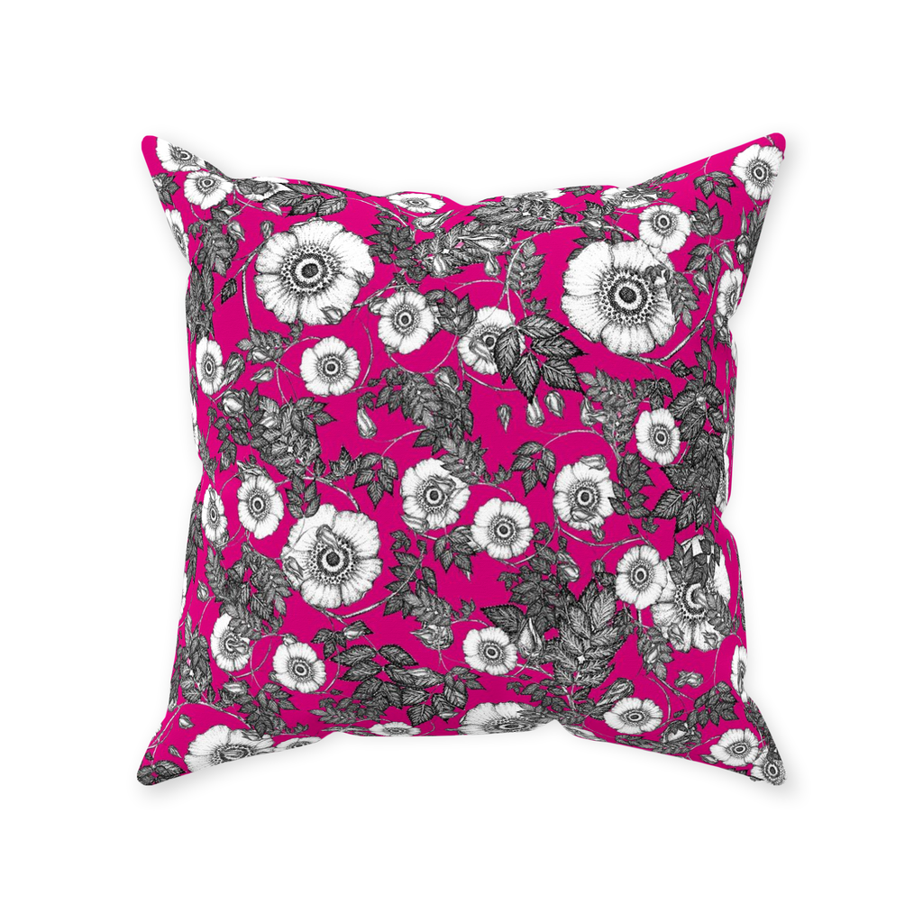 Throw Pillow (Multiple Sizes) Wild Rose 1