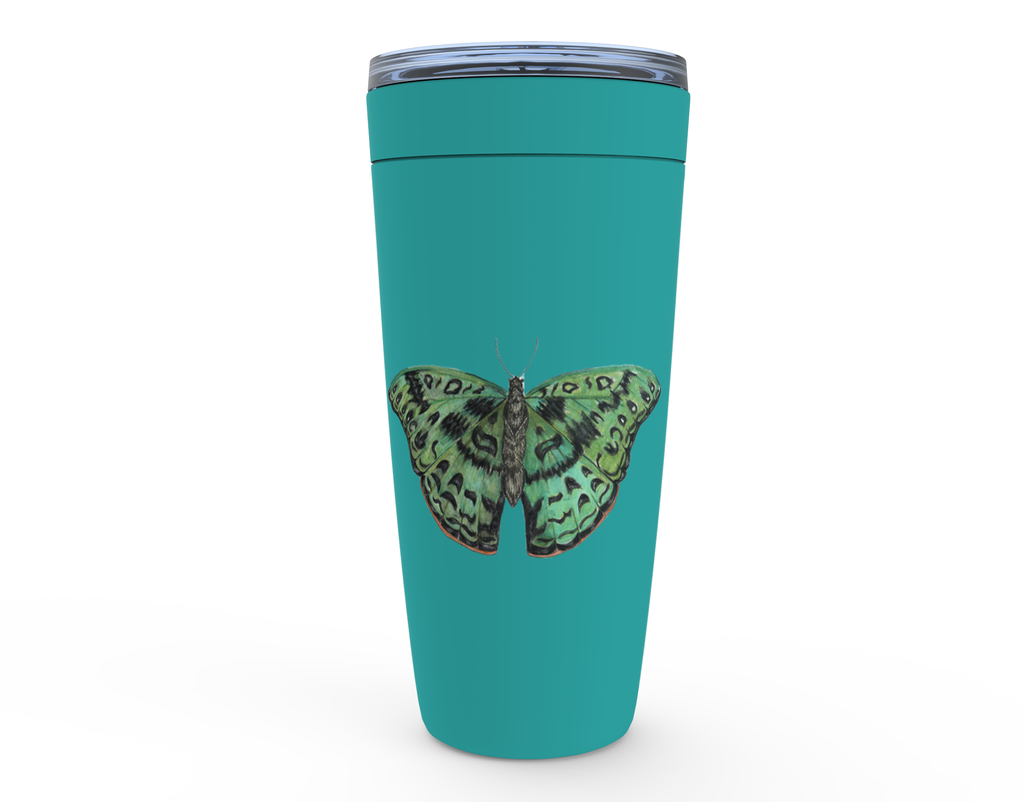 Viking Tumblers (20oz assorted colours) Green African Butterfly  1