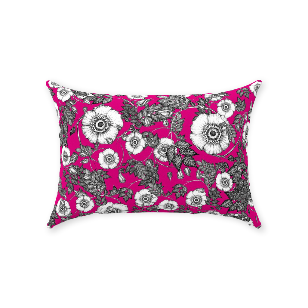 Throw Pillow (Multiple Sizes) Wild Rose 1