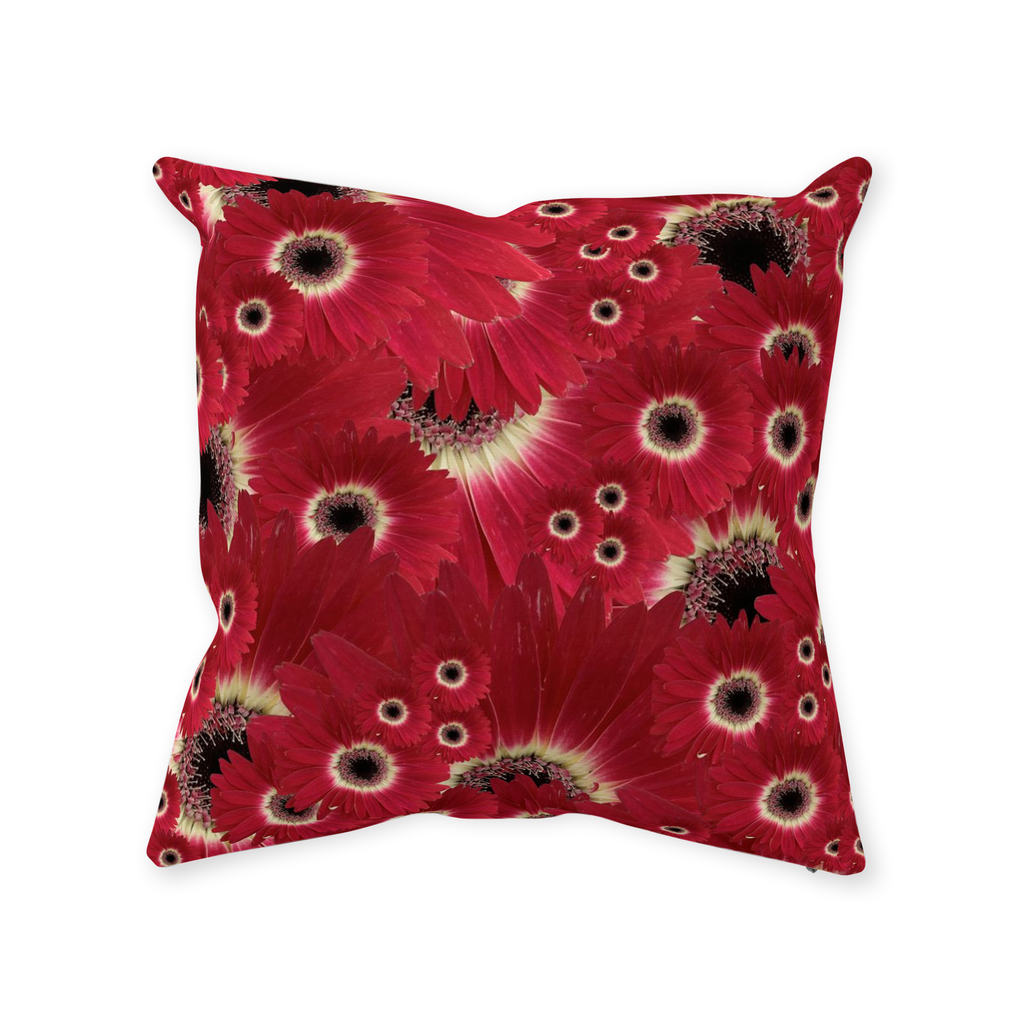 Throw Pillow (Multiple Sizes/Colours) Gerbera Daisy 1