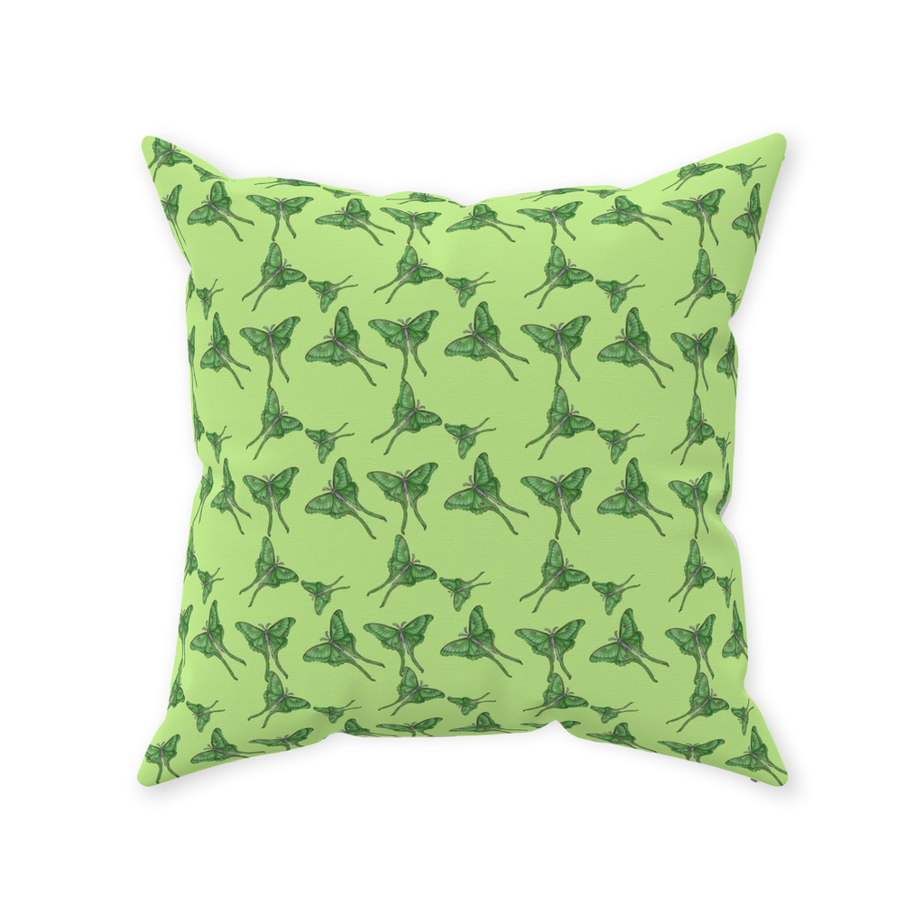 Throw Pillow (Multiple Sizes) Luna Moth 1