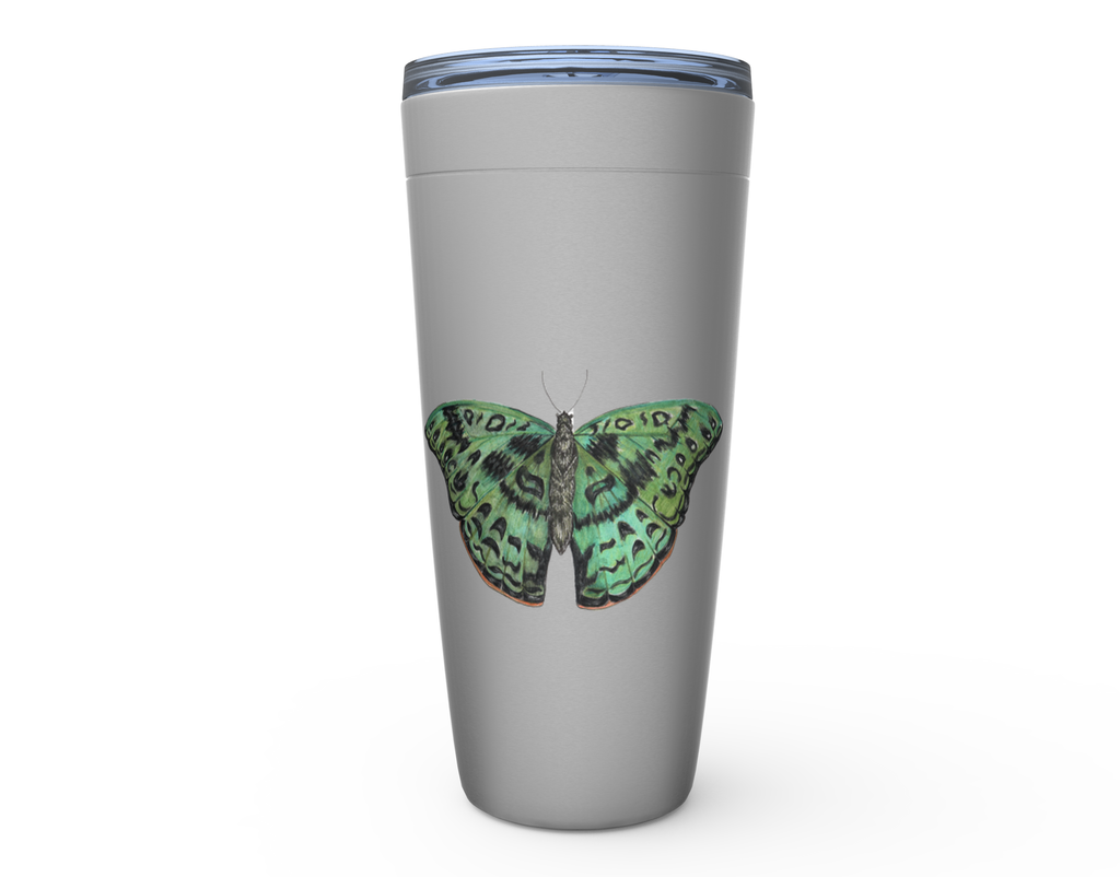 Viking Tumblers (20oz assorted colours) Green African Butterfly  1