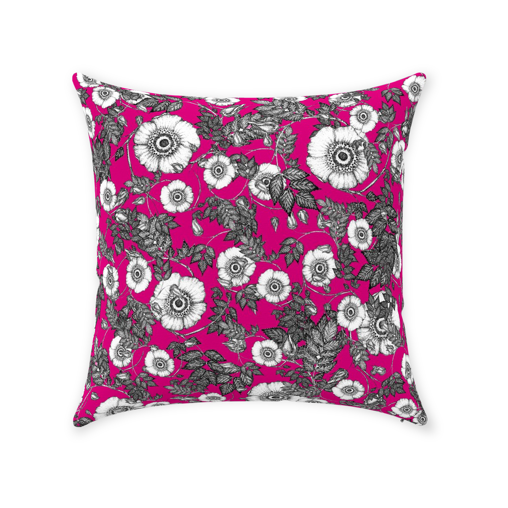 Throw Pillow (Multiple Sizes) Wild Rose 1