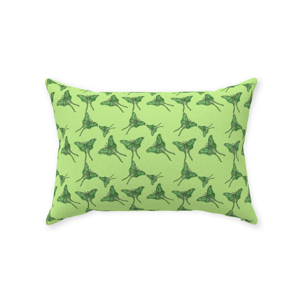 Throw Pillow (Multiple Sizes) Luna Moth 1