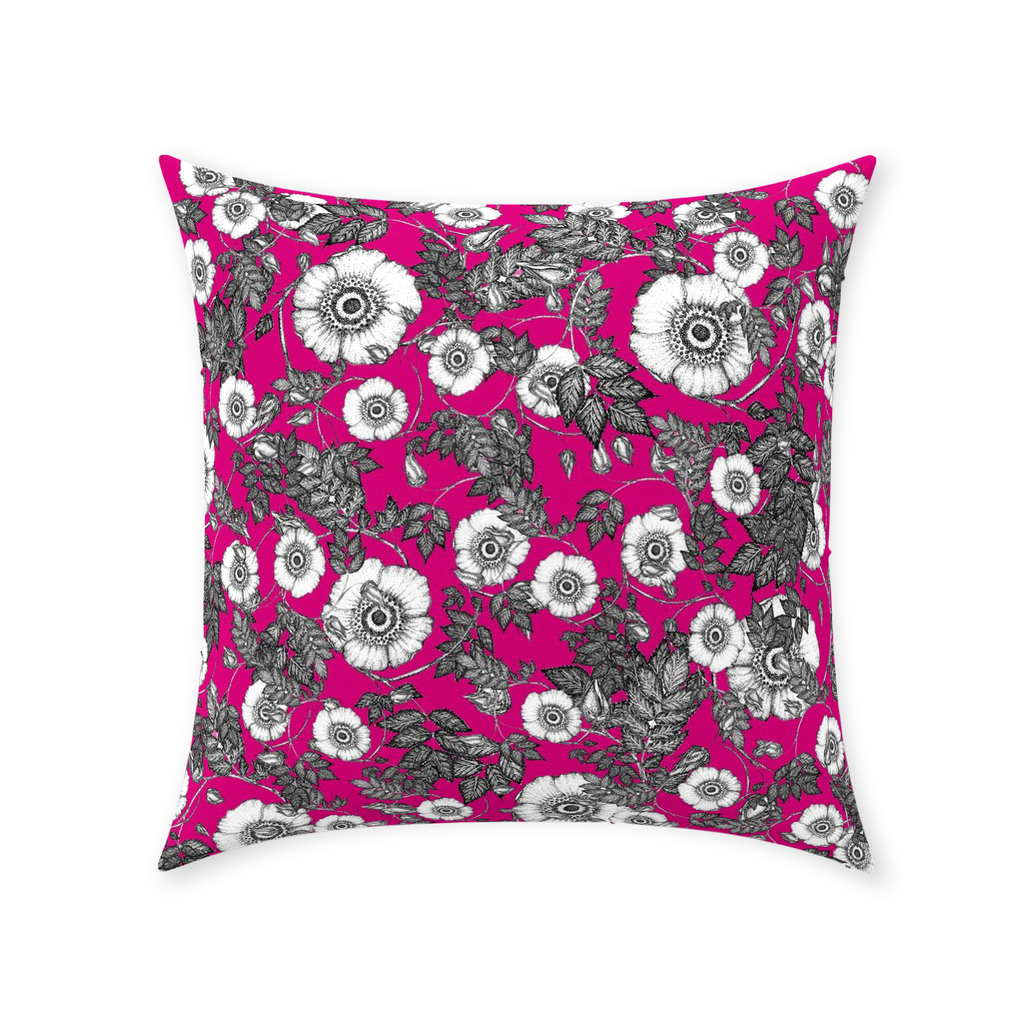 Throw Pillow (Multiple Sizes) Wild Rose 1