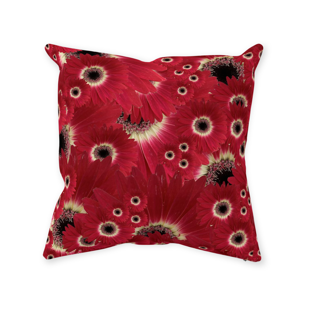 Throw Pillow (Multiple Sizes/Colours) Gerbera Daisy 1