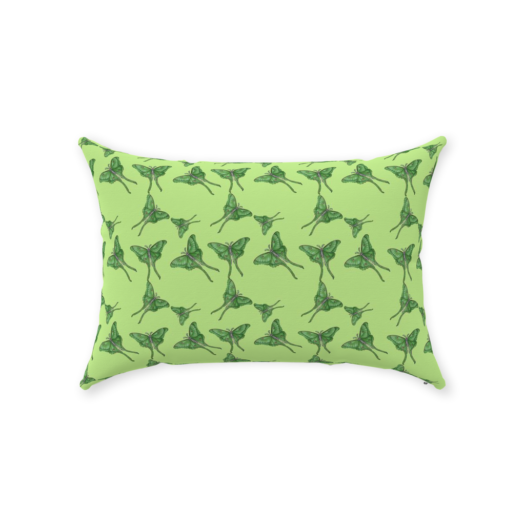 Throw Pillow (Multiple Sizes) Luna Moth 1