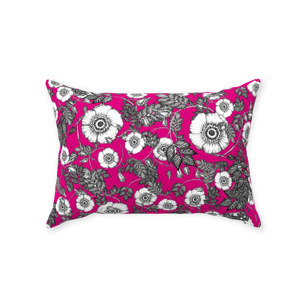 Throw Pillow (Multiple Sizes) Wild Rose 1