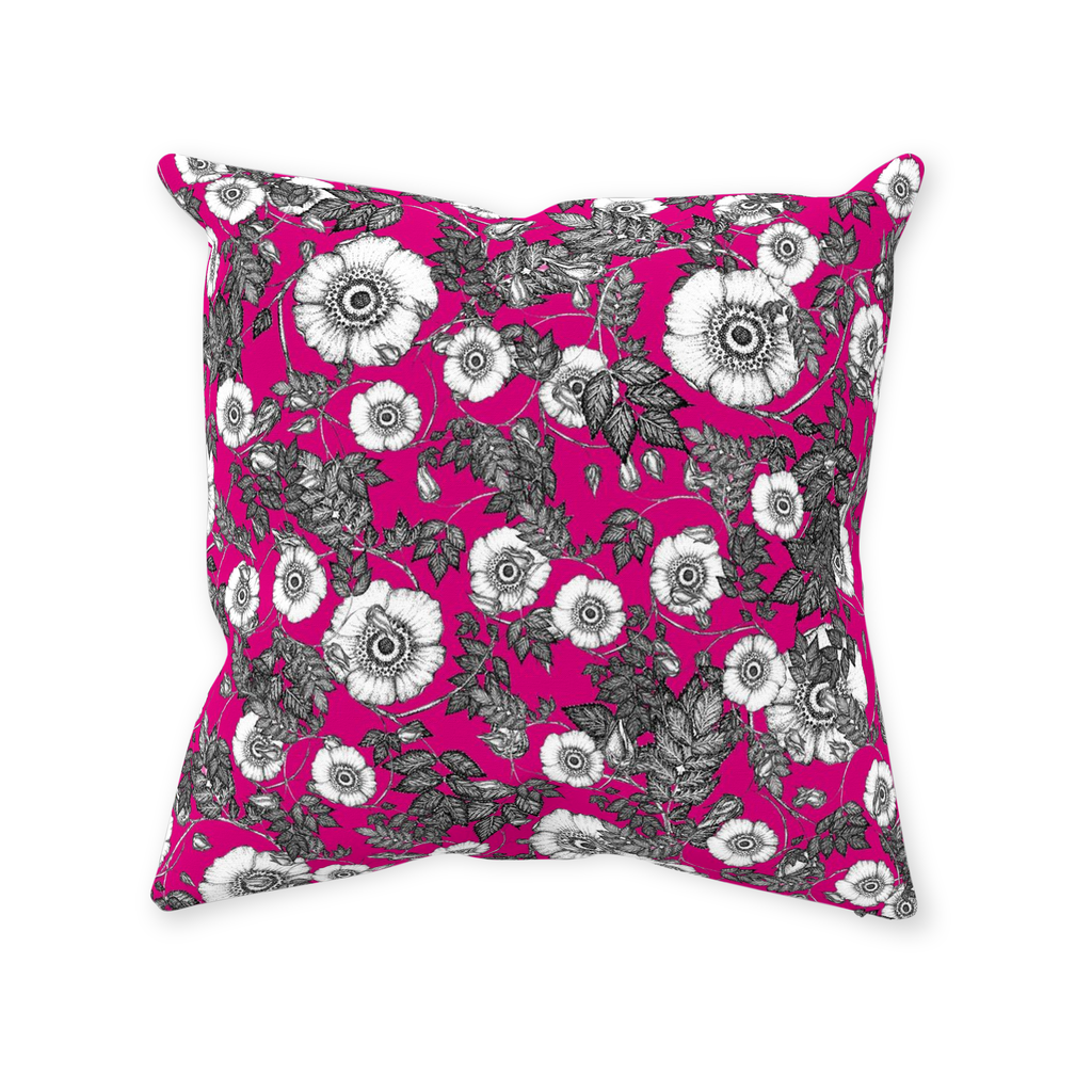 Throw Pillow (Multiple Sizes) Wild Rose 1