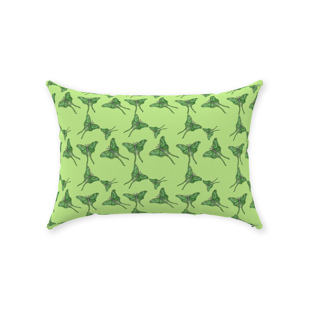 Throw Pillow (Multiple Sizes) Luna Moth 1